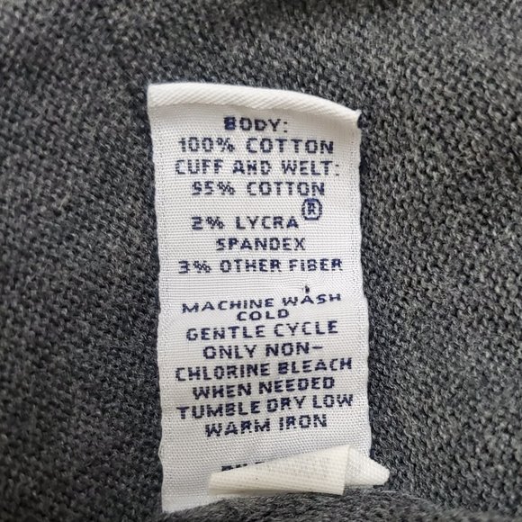 GAP Factory Faux Wrap Long Sleeve Gray V-Neck Sweater Women's Small - Picture 9 of 9